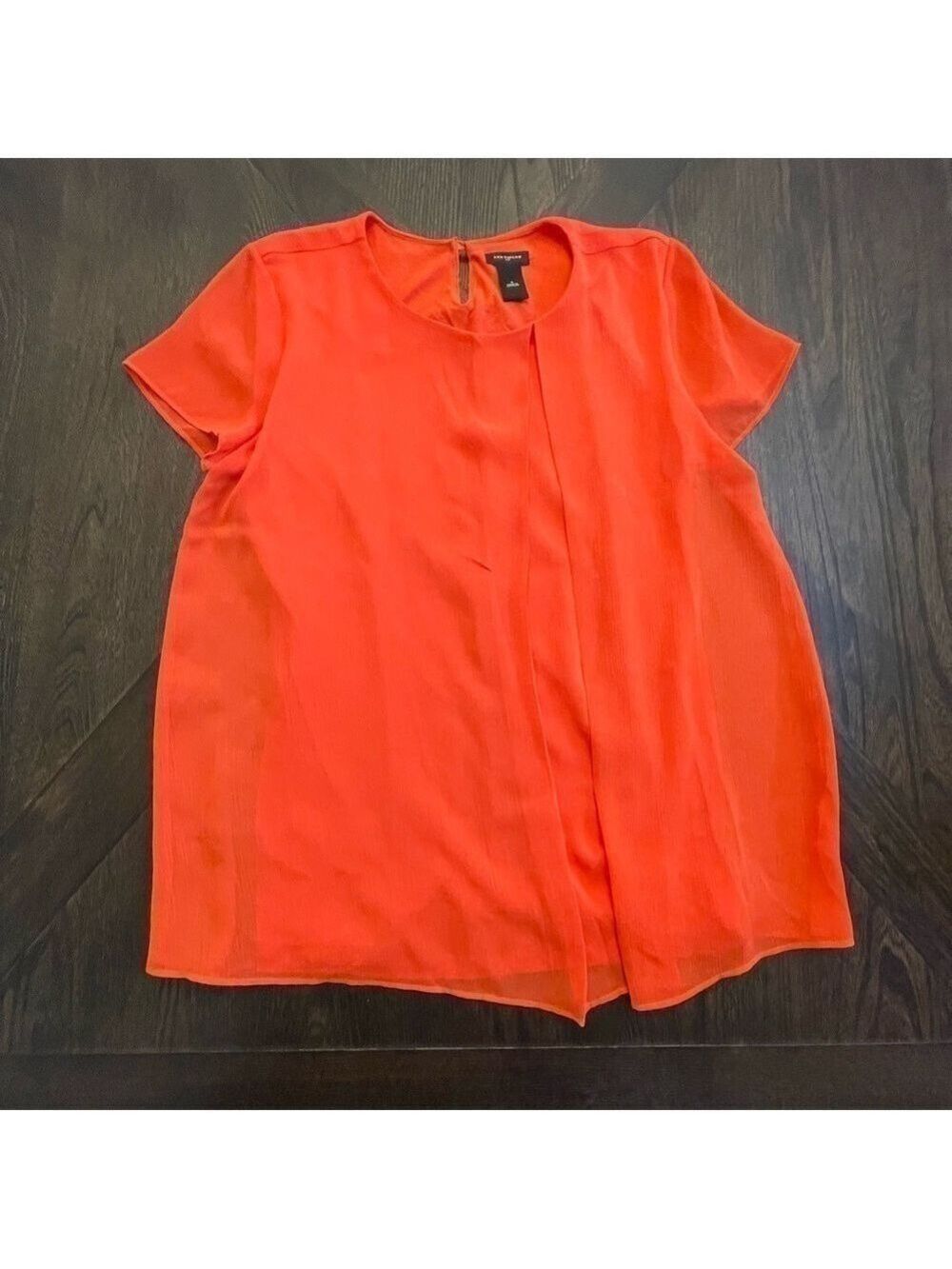 Ann Taylor Orange Blouse Small
